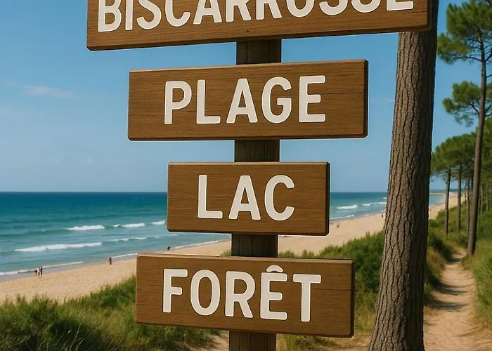 Le Cosy Bisca-parking-terasse-lac-ocean * Biscarrosse
